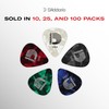 D'Addario Accessories Checkerboard Celluloid Guitar Picks, Medium, 10 Pack