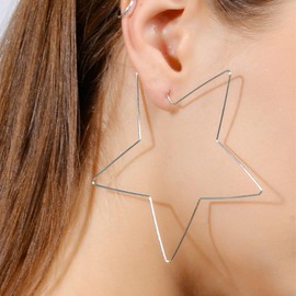 Earrings for Women Teen Girl Gifts Jewelry for Women Colorful Star Earrings Geometric Hoop Earrings Y2K Earrings for Women Girls Jewelry Gifts for Christmas Valentine Day Teenage Girl Gifts Gifts for Teen Girls