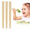 LOROTOCO 5 Pairs Kids Short Chopsticks 7inch Bamboo Reusable Training