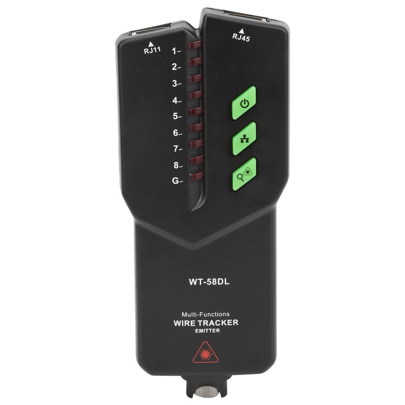 WT58DL 0300m Network Cable Tester AntiInterference Noiseless POE Multifunctional Wire