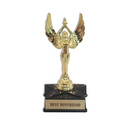 ABH Marketing, Inc. Small Star Base Lady with Wing Achievement Victory Trophy Award (Small, Best Imagination Officer)