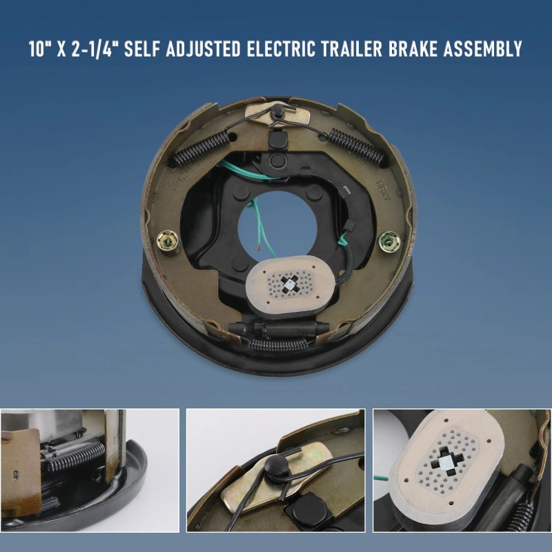 JDMSPEED 2Pcs 10" x 2-1/4" Electric Trailer Brake Assemblies for