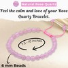 Amazing Gemstone Rose Quartz Bracelet, Gifts For Men & Women