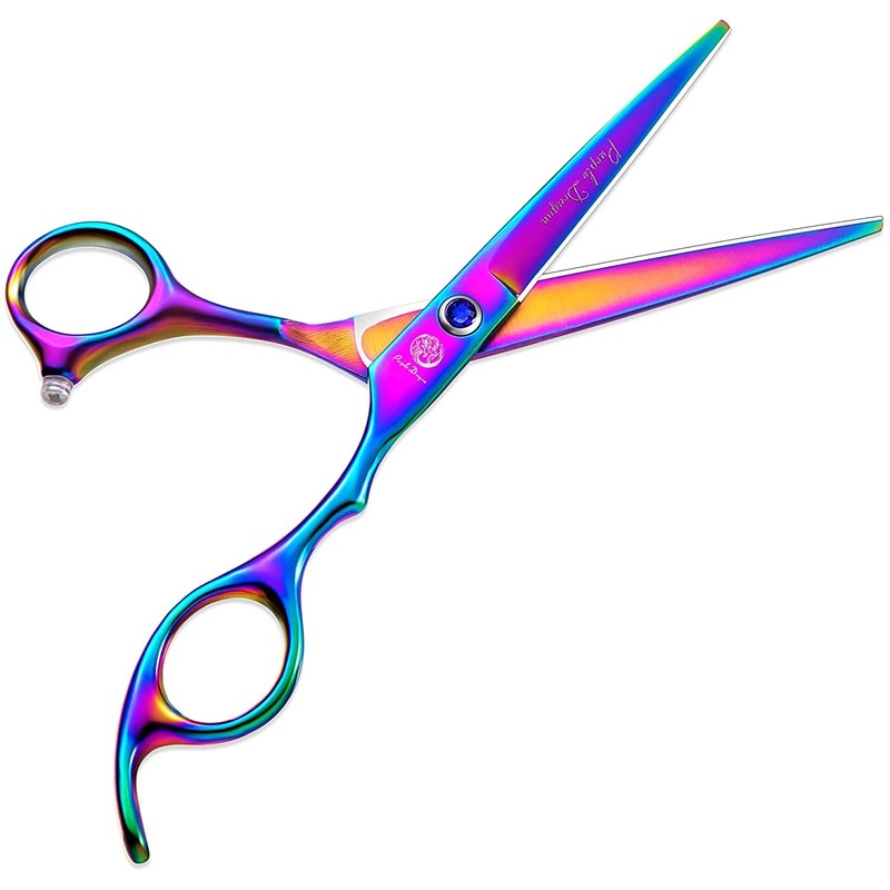 Purple Dragon - Tijeras profesionales para peluquería (14 cm, 15