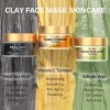 ulluxe Facial Clay Mask Set - Vitamin C Face with