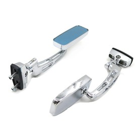 AfterMokit Replacement 6mm Thread Side Mirrors for Honda CBR Kawasaki Ninja 650R Suzuki GSXR600 GSXR1000 Hayabusa SV650S Yamaha FZ6 FZ6R R1 R6 Universal Chrome Rear View Blue Tint Mirrors