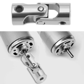 SG Store 4Pcs 8mm to 8mm Metal Shaft Coupling Universal Joint Shaft Coupling Flexible Coupling Connector Accessories for Model Car Ships Robots