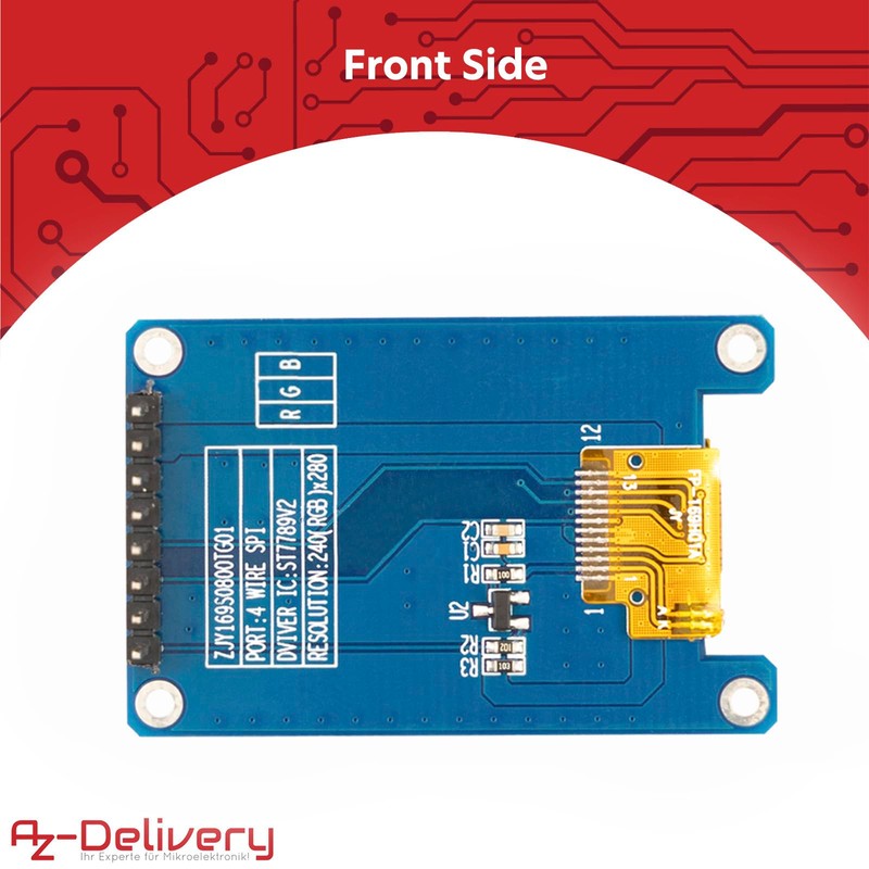 AZDelivery 5 x 1.69" TFT Display with 240 x 280