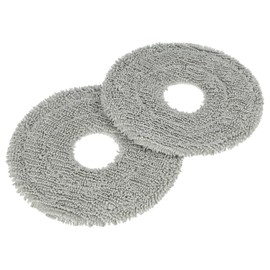 vhbw 2 x Mop Cloths Compatible with Dreame X50 Ultra Complete Mop Robot Cleaning Robot Mop Cloth Mop Pad 2 x Microfibre Cloths