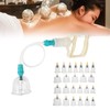 24pcs Professional Magnetic Therapy Vacuum Suction Cupping Set Body Treatment