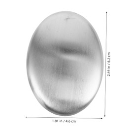 Baluue 2pcs Metal Soap Reusable Stainless Steel Soap Bars for Odor Removal Longevity