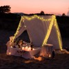 ZNYCYE Patio Umbrella Solar Lights, Umbrella Lights Outdoor Patio with