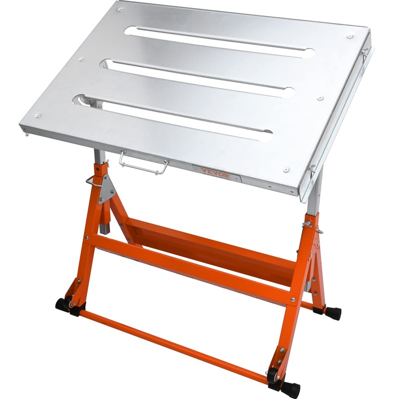 VEVOR Welding Table Foldable 30"x20", Welding Workbench Table 400lbs Load
