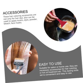 TOVINANNA Hair Coloring Kit 7pcs Tools 7pcs Bowls for Temporary Hair Color Grey Coverage Dark Brown Dyeing