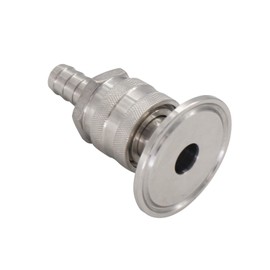 SS304 Sanitary Brewer 1.5"Tri Clamp Quick Disconnect Set,1.5"Tri Clamp Quick Disconnect Post (1/2" Barb)