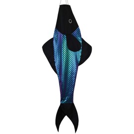 In the Breeze 5127 Whimsical Fish Windsock-Hanging Outdoor Decoration, 48"