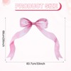 Tinoaly Large Pink Bow Wall Stickers, 26x33 Inch Coquette Wallpaper