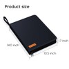 Important Document Organizer Zipper Binder,Fireproof Document Bag for Birth Certificate
