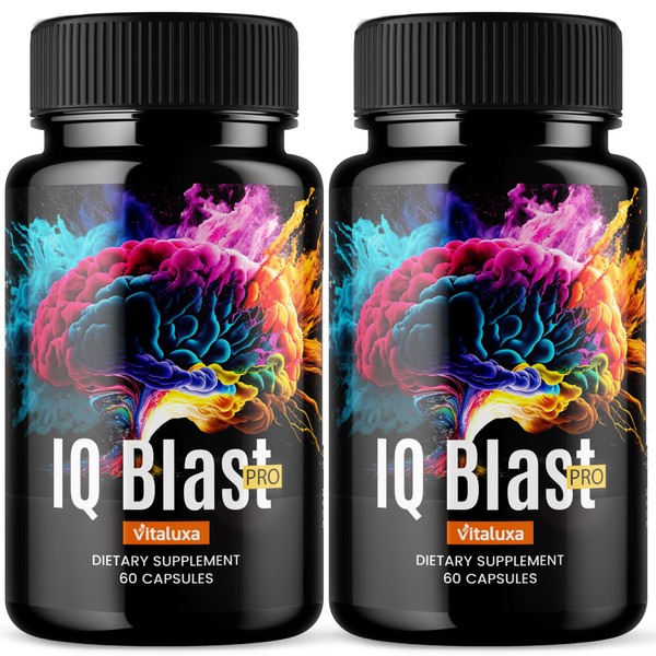 Vitaluxa (2 Pack) IQ Blast Pro Capsules, IQblast Pro Supplement