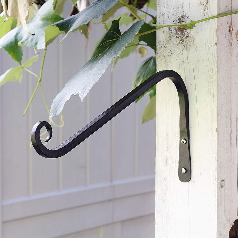 Achla Designs Angled Upcurled Wall Bracket Hook, 12-inch (TSH-08)