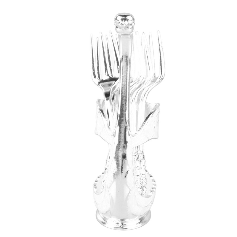 Coffee Spoon Holder Elegant Swan Shaped Alloy Mirror Polish Rich