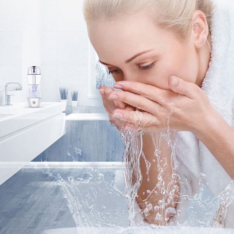 Hydrogen Water Bottle 350ML Portable Quick Electrolysis Hydrogen Rich Water