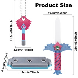 Noetopolis Hide and Seek Keyhole Pendant, Korean Folk Traditional Game Necklace, Gonggi Game Necklaces Keychain, Play Kit for Parties Gifts Cosplay Roleplay Daily Wear for Adult Kid（A）