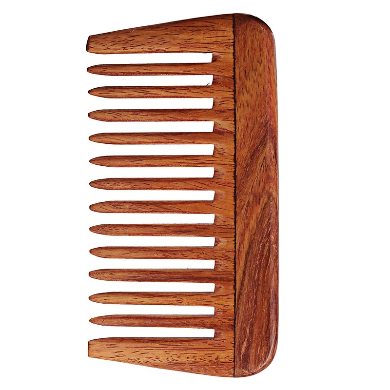 SVATV Handmade Rosewood / Rosewood Detangling Comb for Thick, Curly