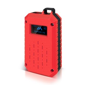 Meshtastic Enclosure Custom Case for RAK Wisblock RAK19007+RAK4631 with 0.96 Inch OLED Display Module 12864 LCD Screen 128x64 IIC I2C OLED Board SSD1315 Driver for RAKwireless WisBlock (Red)