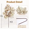 Artificial Maple Leaf Branch Fall Stems – Fake Autumn Leaves