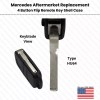 Aftermarket Product Remote Flip Key Fob 4B Shell Case +