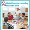 Sayglossy 12 Sets Fraction Set for Math Classroom Fractions Manipulatives