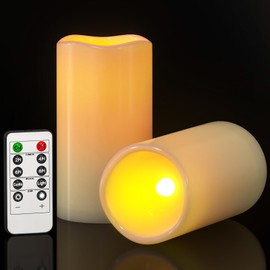 PChero LED Candle Light, Waterproof, Therapeutic Bath, Warm Color, Safe, Energy Saving, Includes Exclusive Remote Control, For Outdoor Activities, Camping, Mountain Climbing, Disaster Prevention