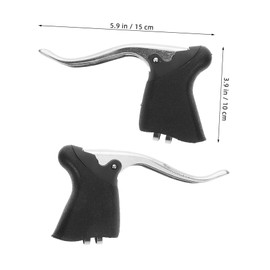 Kisangel 2pcs Mountain Bike Brake Handle Road Bike Handlebar Lever Multipurpose Bicycle Brake Lever Sturdy Lightweight