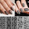 SmallCat 30 Pcs Nail Transfer Foil, Lace Nail Foil, Lace