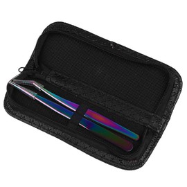 OATIPHO 1 Set Stainless Steel Lash Extension Tweezers Kit Ergonomic Design for Easy Application for Weddings Photoshoots Stage Performances and Daily Use