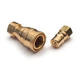 Prochem Coupling Connector SET for Carpet Cleaning Machine Twin Viton Seals - 1/4" BSP Threads
