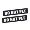 Removable Service Dog Patches, 2Pack Black Vest Patches for in