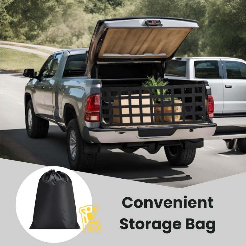 Heavy Duty Tailgate Net for Truck Bed 60'' x 18''
