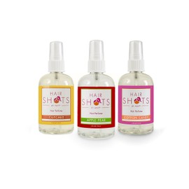 Hair Shots Heat Activated Hair Fragrance Sweeten Your Locks Bundle 3 Items: Cupcake, Apple Pear, Cotton Candy