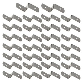 Vokenforu 30Pcs Z Shape Picture Frame Fixing Clips, Iron, Silver