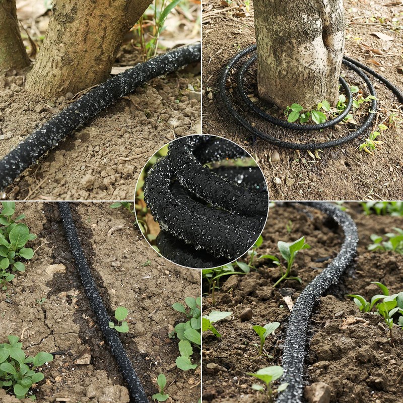 Soaker Hose 10 FT for Garden 1/2" Diameter Irrigation Hose