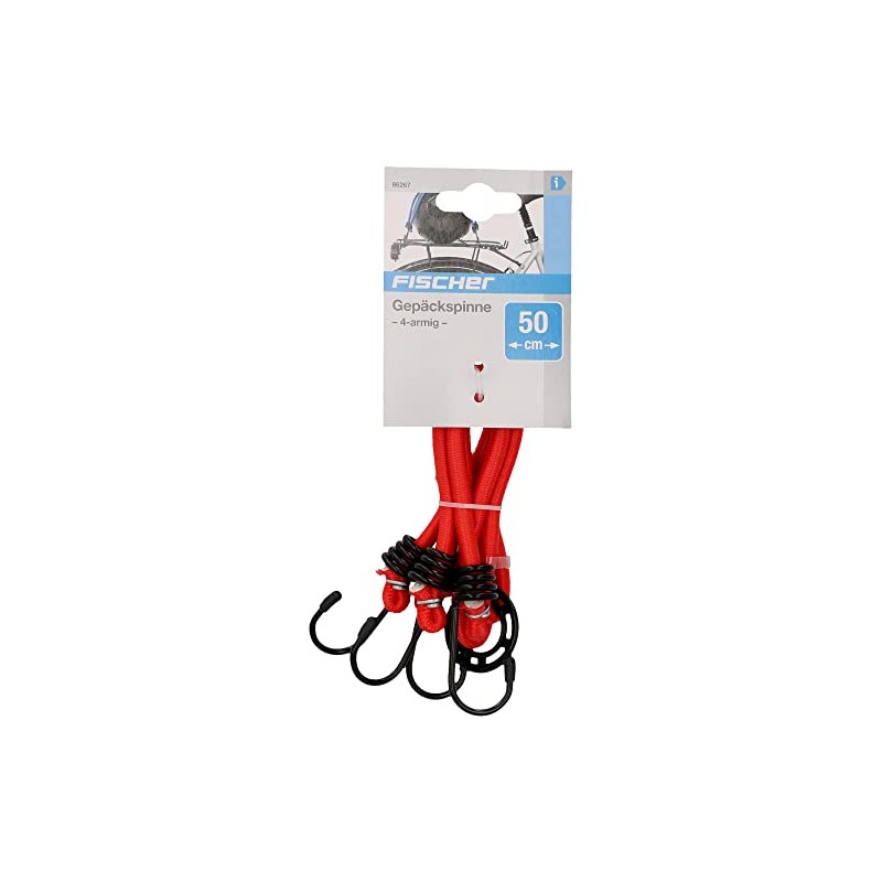 Fischer Fahrrad Spanngurt / Gepäckspinne 4-armig 50cm