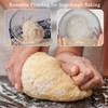 Ajrwiiy Large Glass Bowl for Sourdough Bread Making, 4.7 Quart