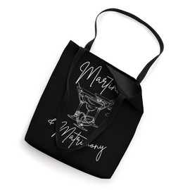 Martinis and matrimony bachelorette party Bridal shower Tote Bag