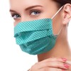Lilind Fashion Face Mask 100% Cotton Reusable Breathable Handmade Green