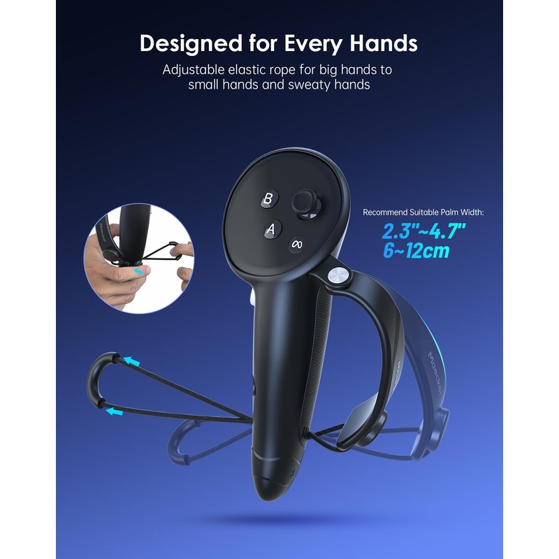 Maecker Charging Controller Grips for Meta Quest 3S for Quest