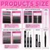 Lash Clusters Kit 8 Styles 1464Pcs Wispy Eyelash Clusters Kit