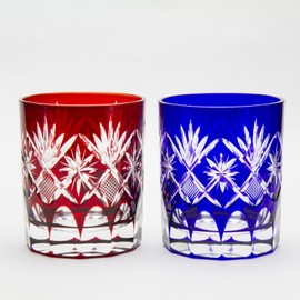 田島硝子 星切子 オールド ペア