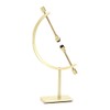 JUXYES Golden Toned Sphere Holder Caliper Stand, Caliper Style Display